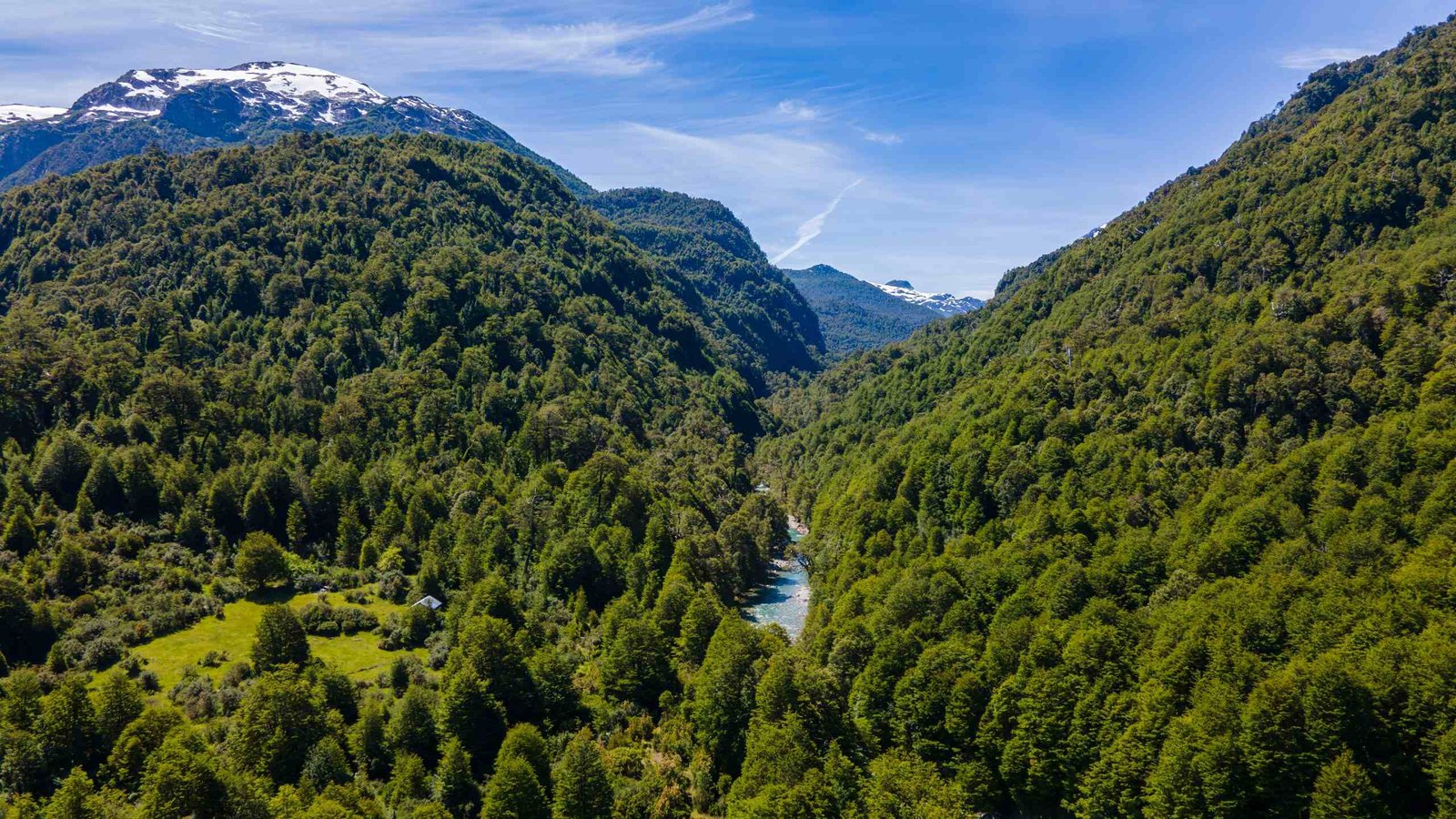 Natural landscape in Southern Chile